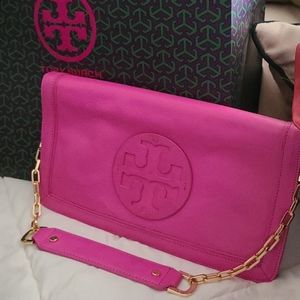 Authentic Tory Burch Reva Clutch/shoulder bag